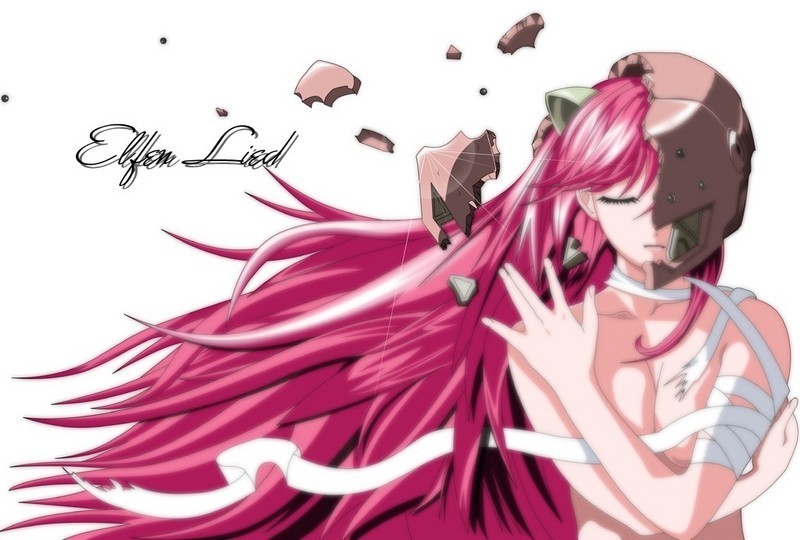 Elfin Lied, gory, girl, anime, HD wallpaper